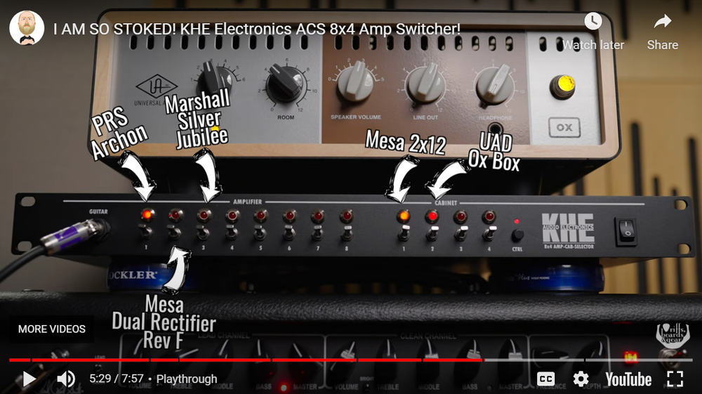 ギター KHE ASX 8 8x Amplifier Switcher ASX 8 - Amplifier Switcher